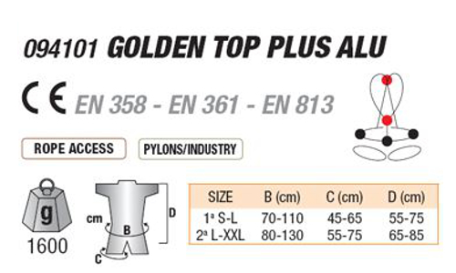 Misure Golden Top Plus Alu Principale