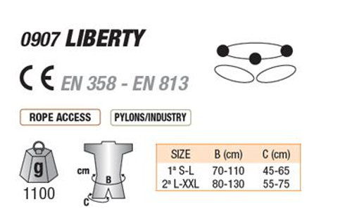 Misure Liberty principale