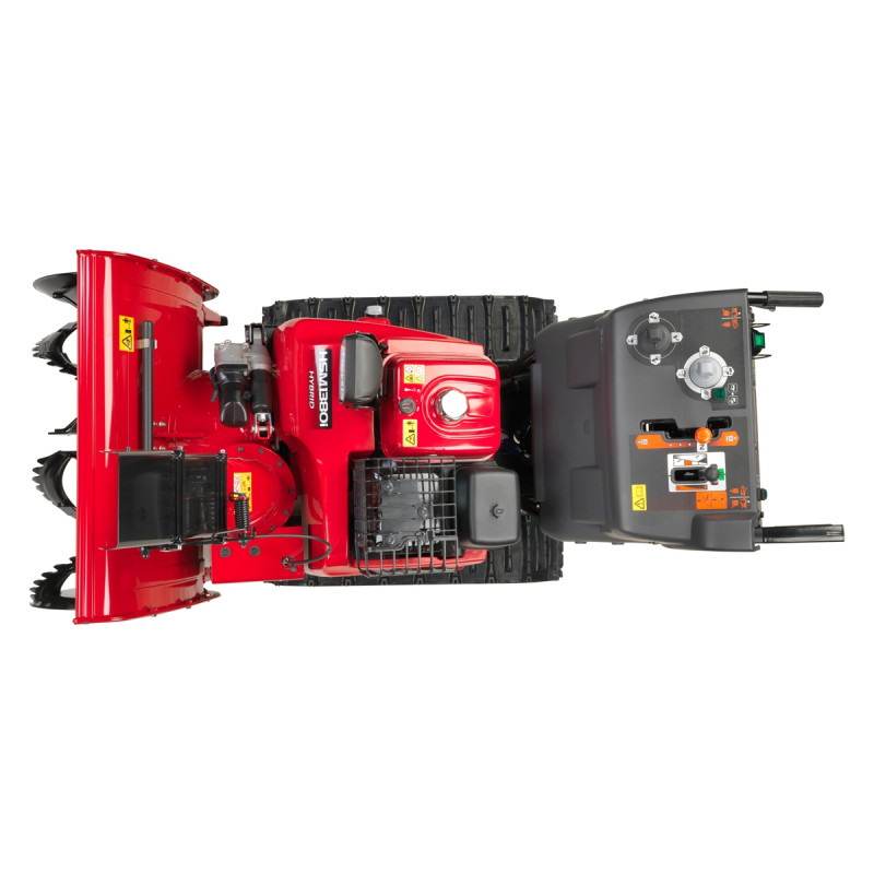 Spazzaneve Honda HSM 1380I in vista panoramica, progettato per prestazioni ottimali nella rimozione della neve. shopdacanal.com.