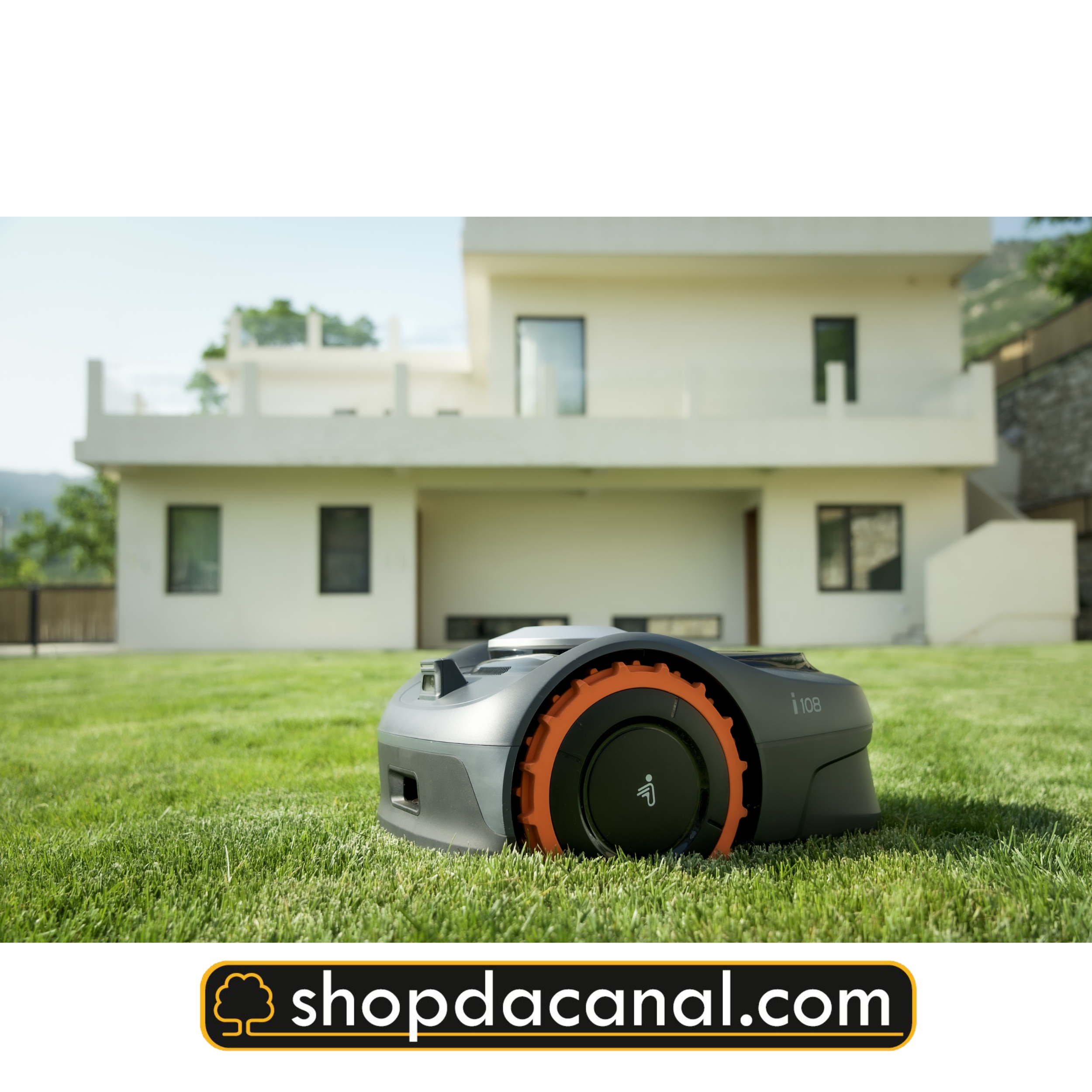 Robot rasaerba Segway Navimow i108E senza fili perimetrali, ideale per giardini fino a 800 mq con precisione GPS avanzata