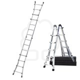 Scala in alluminio telescopica 4+4