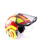 Casco elmetto forestale Pfanner Protos - EN 397 - Rosso/Giallo