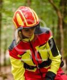 Casco elmetto forestale Pfanner Protos - EN 397 - Rosso/Giallo